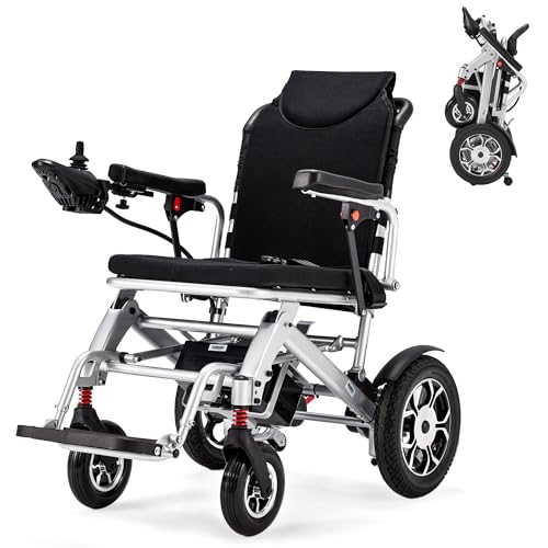 BNEHS Foldable Electric Wheelchair for Adults
